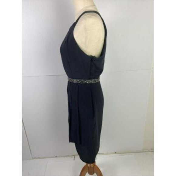 Forever New Size 10 Women's Dress Black Party Cocktail Beaded 100% SILK - Picture 5 of 12